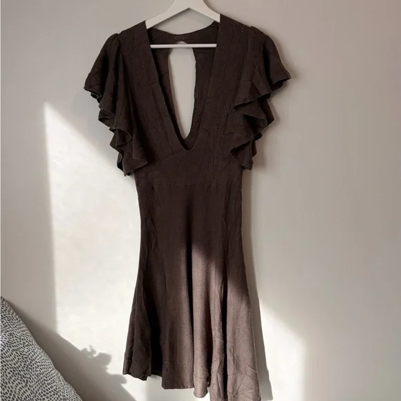 Free People Ruffle Knit Dress - Picture 12 of 12